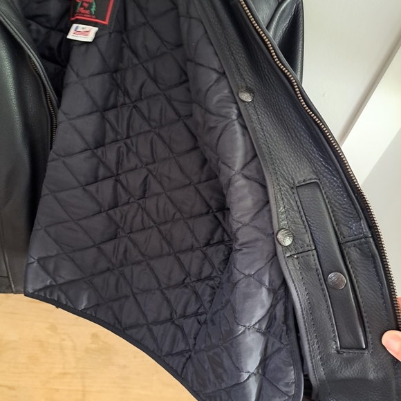 Fashions by Rose USA Black Leather Motorcycle Jacket - Picture 9 of 9